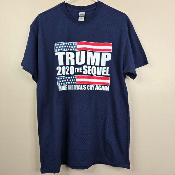 Trump 2020 The Sequal Make Liberals Cry Again Short Sleeve Frontside Tee Large - Picture 1 of 4